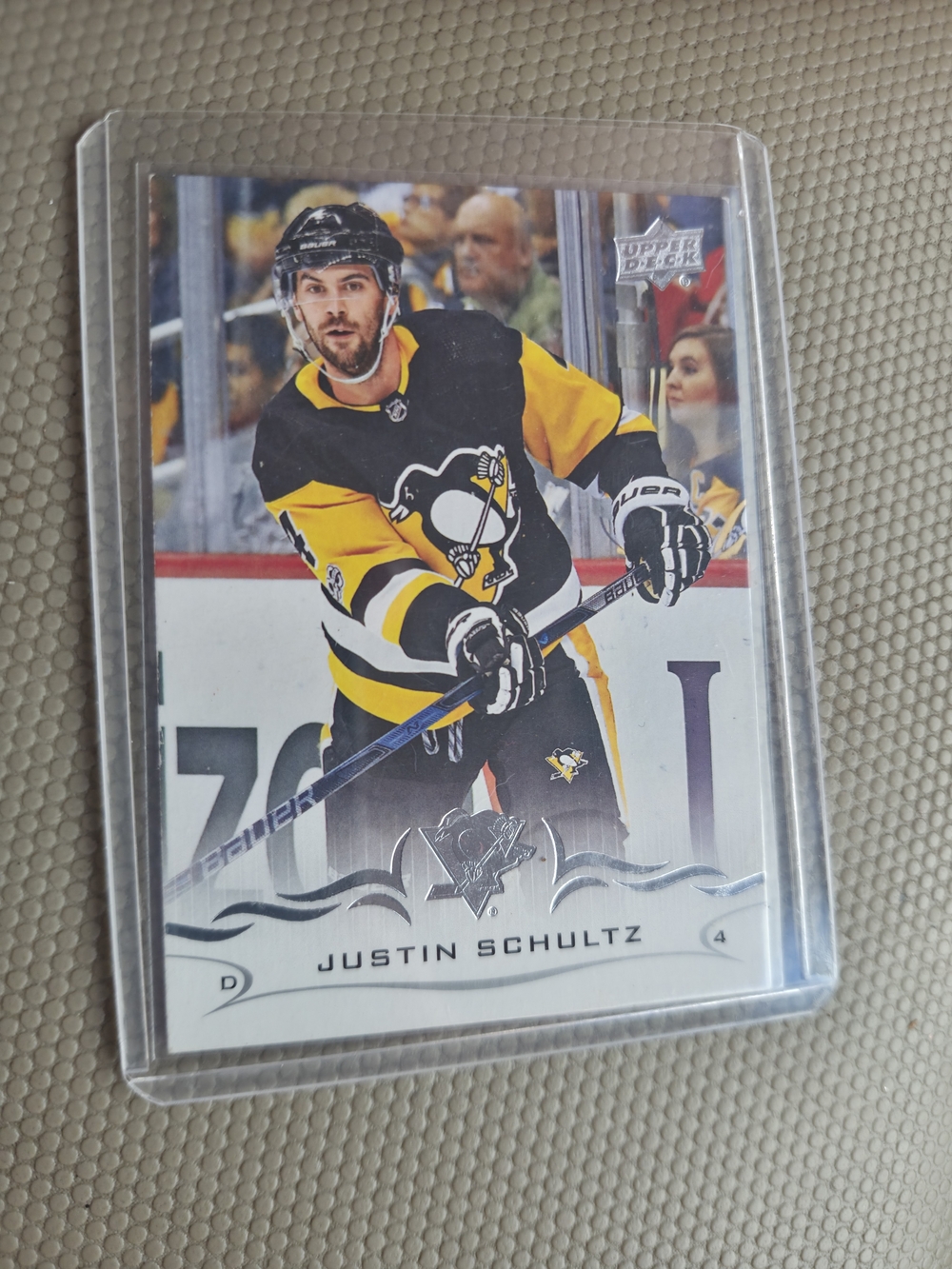 Justin Schultz 2019-20 Upper Deck #102 Base Card - Pittsburgh Penguins NHL Raw